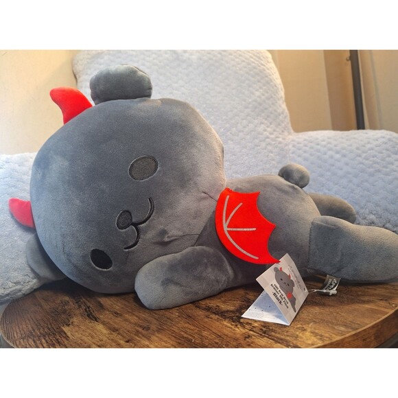 Fukuya Black Bear Devil Big Plush 14" Stuffed Animal With All Tags Attached - Picture 4 of 4